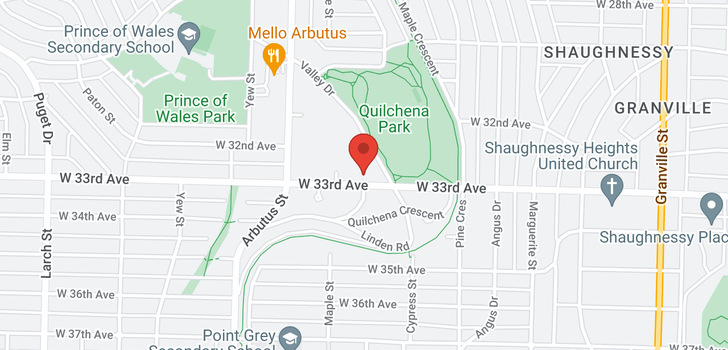 map of 1973 W 33RD AVENUE